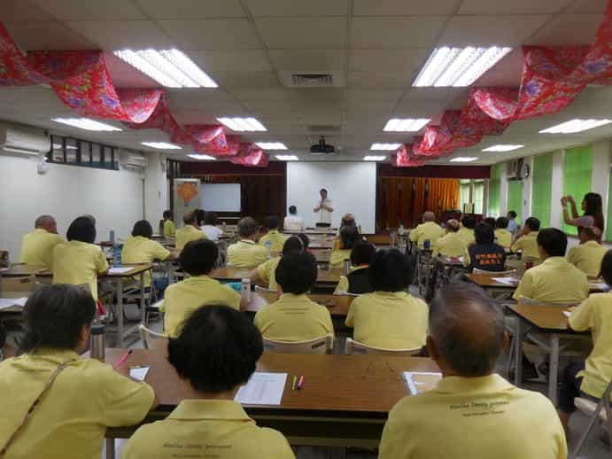 新竹縣政府政風處106年廉政志工專業訓練訓練當日參與人數眾多