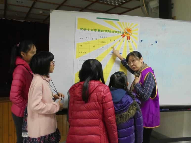 雲林縣政府政風處廉政志工協助辦理「2018食安小當家—廉能體驗活動」廉政志工講解競賽規則