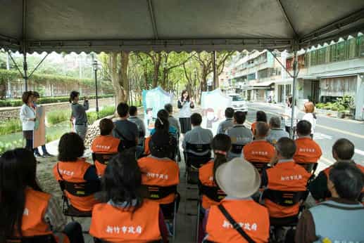 新竹市政府政風處107年路平啟動  廉政志工投入路平督工活動照片