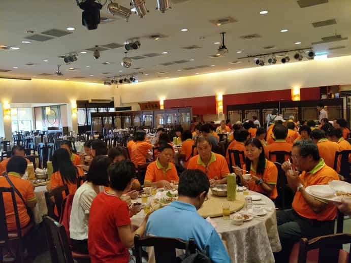 臺中市政府政風處「107年度廉政志工觀摩研習活動」中午用餐