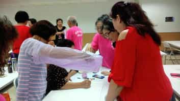 臺南市政府政風處舉辦廉政志(義)工107年專業教育訓練 ，活動圓滿結束。廉政志工腦力盪盪及自由創作討論