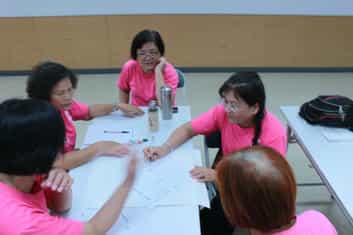 臺南市政府政風處舉辦廉政志(義)工107年專業教育訓練 ，活動圓滿結束。腦力激盪的方式，讓志工以小組討論自由創作