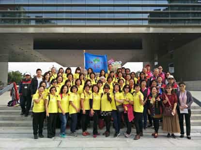 臺中市政府政風處廉政志工隊全力支援2018臺中世界花卉博覽會臺中市與南投縣廉政志工合照