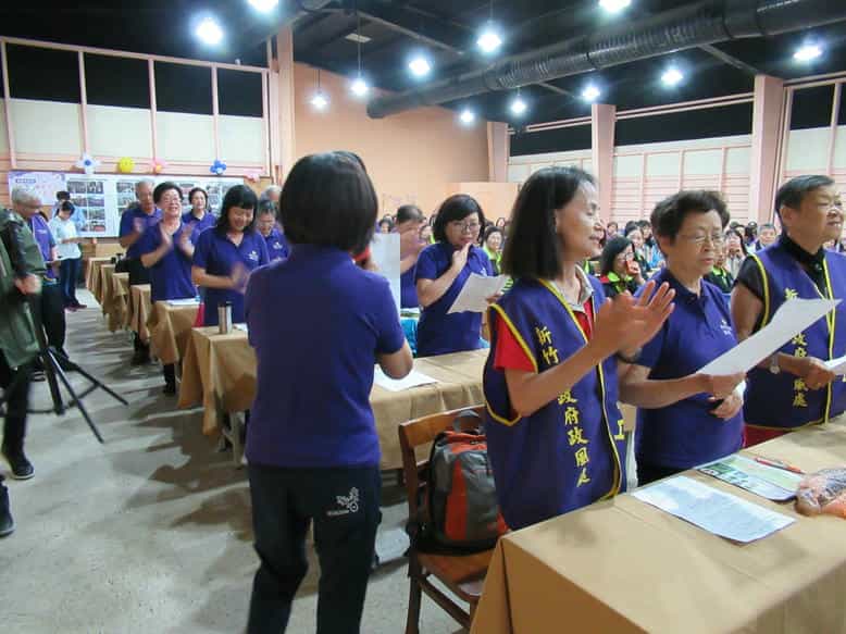 新竹市政府廉政志工隊參加「108年桃竹竹苗廉政志工成長訓練營」新竹市廉政志工隊表演隊呼