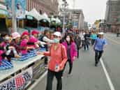 屏東縣政府廉政志工協助辦理2020元旦升旗典禮設攤活動