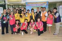 退輔會高雄榮總結合高榮臺南分院、臺南市榮服處舉辦「校園誠信廉潔教育～廉政志工說故事列車」活動高雄榮總政風室王作勇主任、臺南市榮服處蘇處長、臺南分院潘副院長及志工合