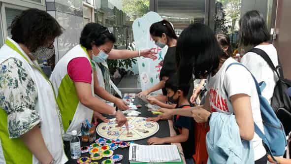 臺北市政府政風處109年廉政志工驛站-「拼」廉政反貪腐天文館志工驛站宣導情形