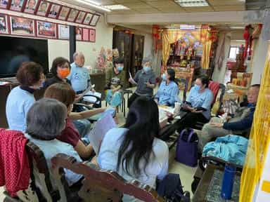 基隆市政府廉政志工行動劇廉政志工行動劇討論照片