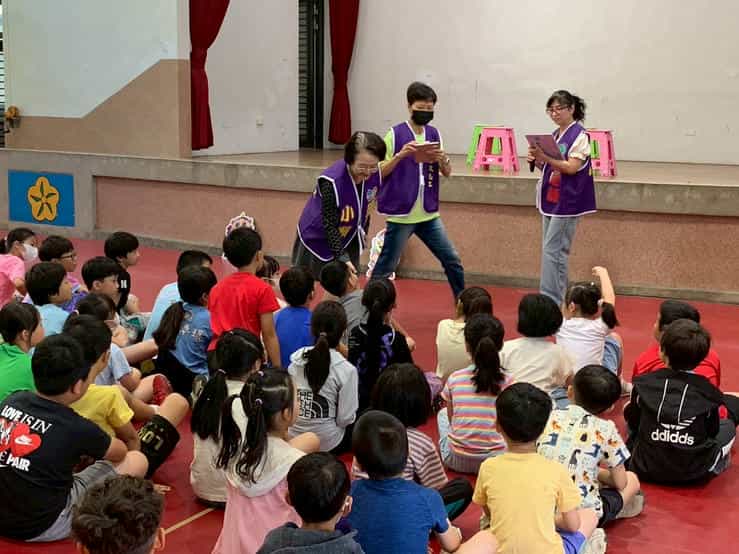 金門縣政府政風處啟動校園誠信巡演 首站卓環國小話劇演出情形