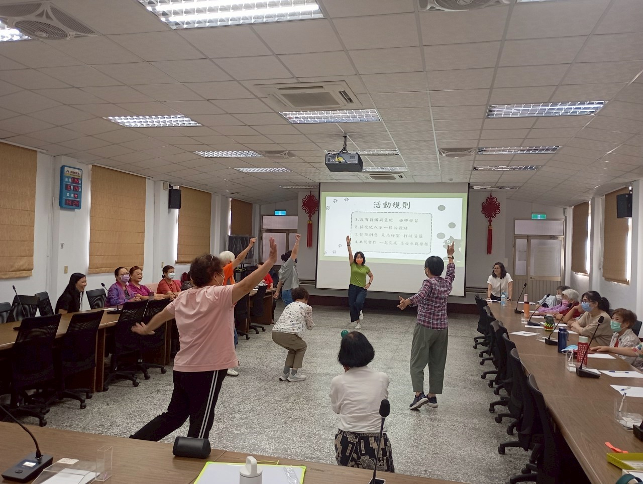 金門縣政府廉政志工特殊訓練課程圓滿落幕6月14日廉政話劇實務上課情形