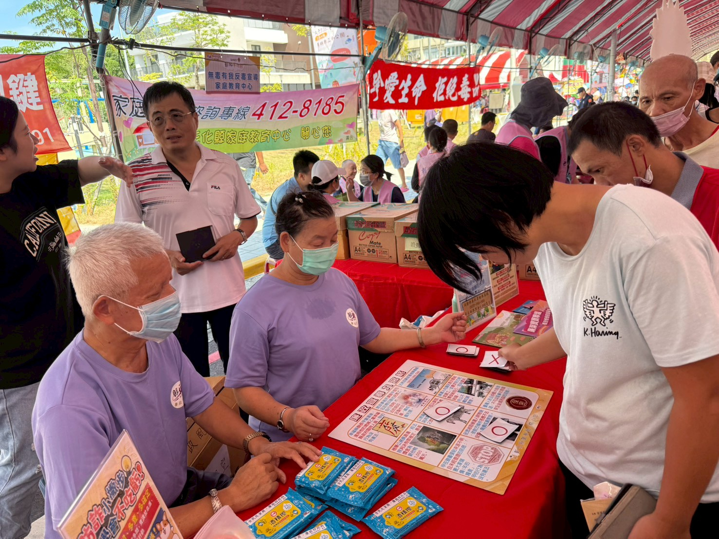 彰化縣政府廉政志工協助辦理「2025彰化畜產嘉年華」廉政暨反詐騙宣導活動9月7日「彰化羊肉節」宣導